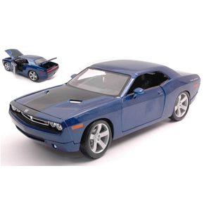 DODGE CHALLENGER CONCEPT 2006 BLUE 1:18 Maisto Auto Stradali Modellino