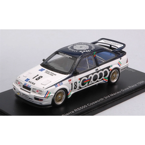 FORD SIERRA RS500 COSWORTH N.18 3rd MACAU GUIA RACE 1988 A.ROUSE 1:43 Spark Model Auto Competizione Modellino