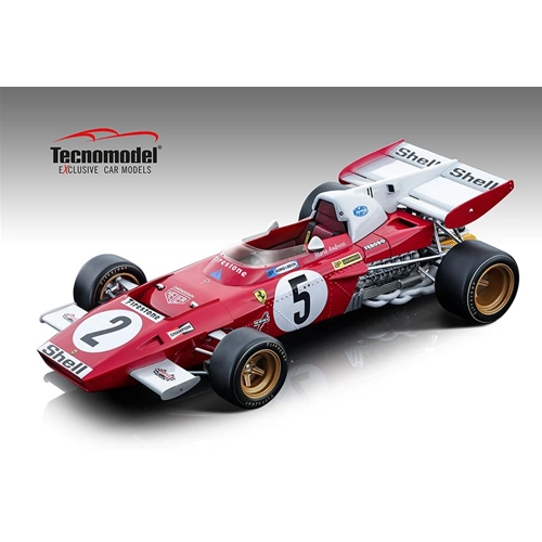 FERRARI 312 B2 F1 MARIO ANDRETTI 1971 N.5 4th GERMAN GP 1:18 Tecnomodel Formula 1 Modellino