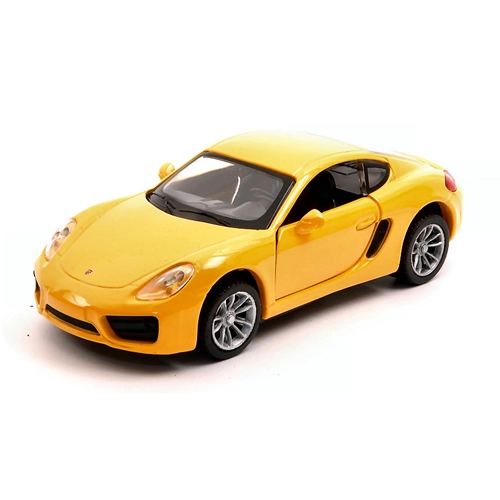 PORSCHE CAYMAN (981) 2013 YELLOW 1:32 New Ray Auto Stradali Modellino