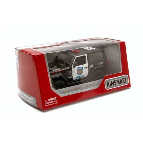 JEEP WRANGLER POLICE cm 11 1:32 Kinsmart Modellismo Giocattolo Modellino