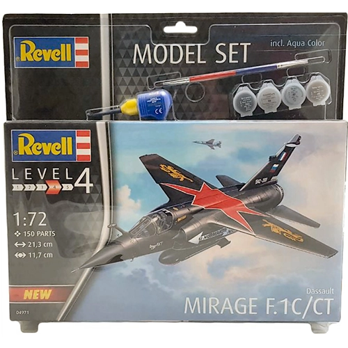 MIRAGE F-1 C/CT MODEL SET KIT 1:72 Revell Kit Aerei Modellino