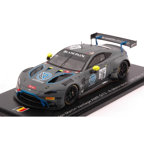 ASTON MARTIN VANTAGE GT3 N.76 24 H SPA 2019 LYNN-DENNIS-KIRCHHOFER 1:43 Spark Model Auto Competizione Modellino