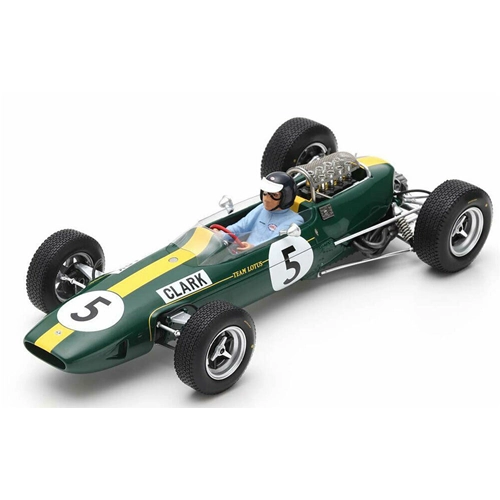 LOTUS 33 JIM CLARK 1965 N.5 WINNER BRITISH GP 1:18 Spark Model Formula 1 Modellino