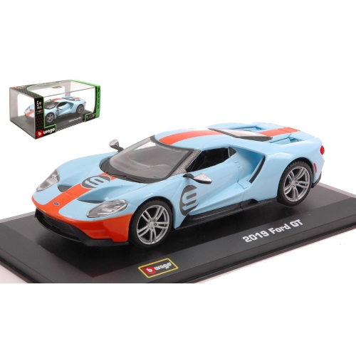 FORD USA GT N.9 2019 HERITAGE GULF COULORS 1:32 Burago Auto Stradali Modellino