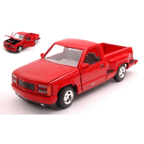 GMC SIERRA GT PICK UP 1992 RED 1:24 MotorMax Auto Stradali Modellino