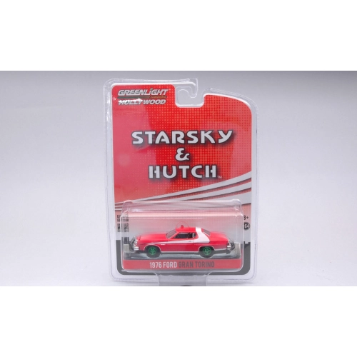 FORD GRAN TORINO STARSKY & HUTCH 1975-79 SERIES GREEN WHEELS 1:64 Greenlight Movie Modellino
