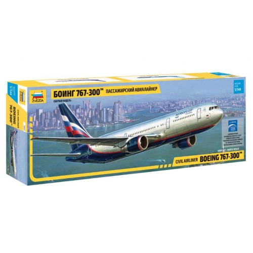 BOEING 767 300 KIT 1:144 Zvezda Kit Aerei Modellino