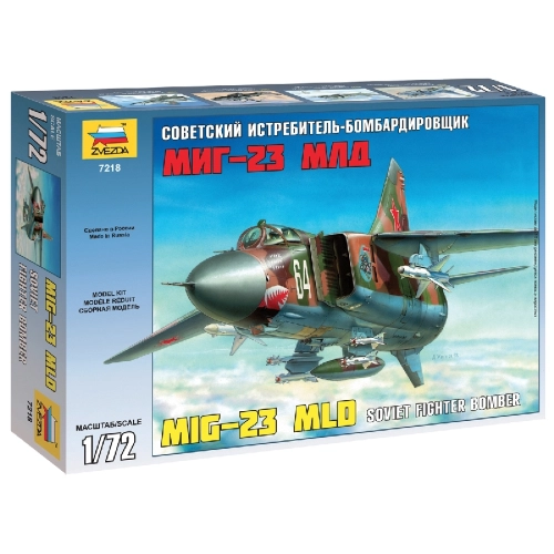 MIG 23 MDL SOVIET FIGHTER KIT 1:72 Zvezda Kit Aerei Modellino