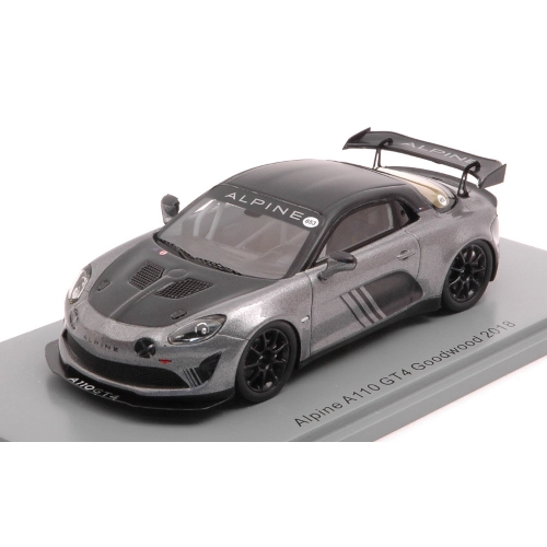 ALPINE GT4 GOODWOOD 2019 GUN METAL 1:43 Spark Model Auto Stradali Modellino