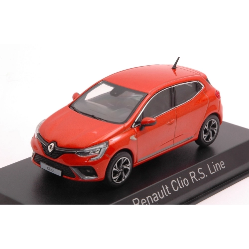 RENAULT CLIO R.S. LINE 2019 VALENCIA ORANGE 1:43 Norev Auto Stradali Modellino