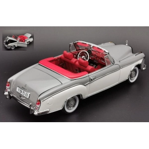 MERCEDES 220 SE CONVERTIBLE (W180 II) 1958 GREY WITH CANOPY OPEN 1:18 SunStar Auto Stradali Modellino