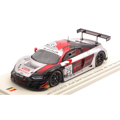 AUDI R8 LMS GT3 N.25 4th 24 H SPA 2019 WINKELHOCK-VERVISCH-HAASE 1:43 Spark Model Auto Competizione Modellino