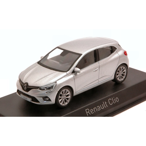 RENAULT CLIO 2019 PLATINE SILVER 1:43 Norev Auto Stradali Modellino