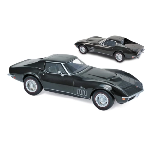 CHEVROLET CORVETTE 1969 GREEN METALLIC 1:18 Norev Auto Stradali Modellino