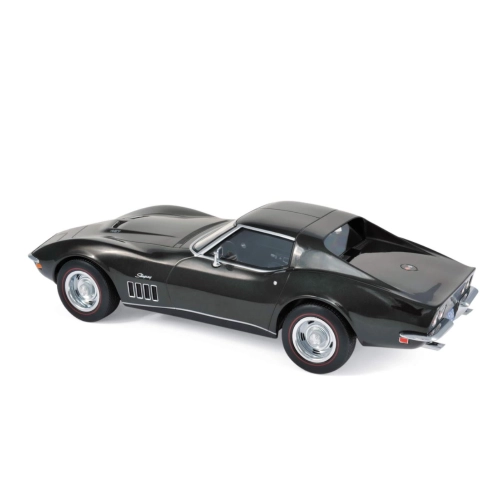 CHEVROLET CORVETTE 1969 GREEN METALLIC 1:18 Norev Auto Stradali Modellino