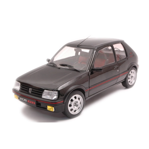 PEUGEOT 205 GTI 1.9L MK2 1990 ONYX BLACK 1:18 Solido Auto Stradali Modellino
