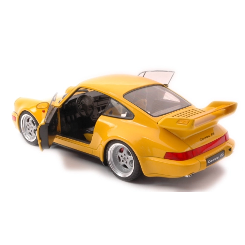 PORSCHE 964 3.8 RS 1990 YELLOW 1:18 Solido Auto Stradali Modellino