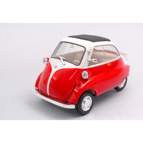 BMW ISETTA 250 1955 RED/WHITE 1:18 Welly Auto Stradali Modellino