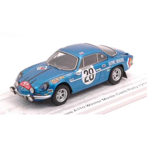 ALPINE A110 N.28 WINNER MONTE CARLO 1971 O.ANDERSSON-D.STONE 1:43 Spark Model Auto Rally Modellino