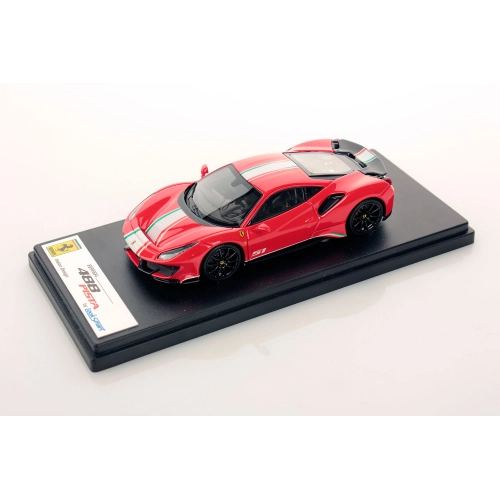 FERRARI 488 PISTA PILOTI N.51 2018 ROSSO SCUDERIA 1:43 Looksmart Auto Stradali Modellino