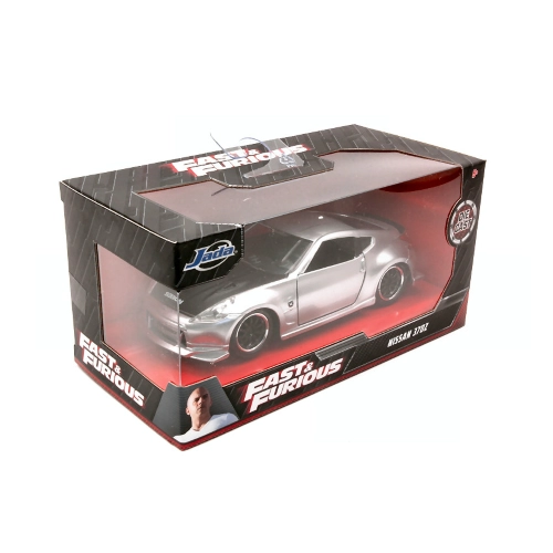 NISSAN GISELE'S 370Z COUPE 2008 FAST & FURIOUS SILVER 1:32 Jada Toys Movie Modellino
