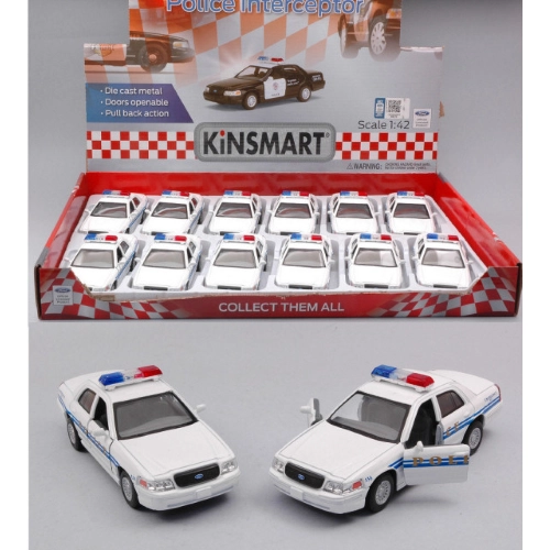 FORD CROWN VICTORIA POLICE INTERCEPTOR cm 12,5 Kinsmart Modellismo Giocattolo Modellino