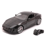 JAGUAR F-TYPE 2015 BLACK 1:24 Welly Auto Stradali Modellino