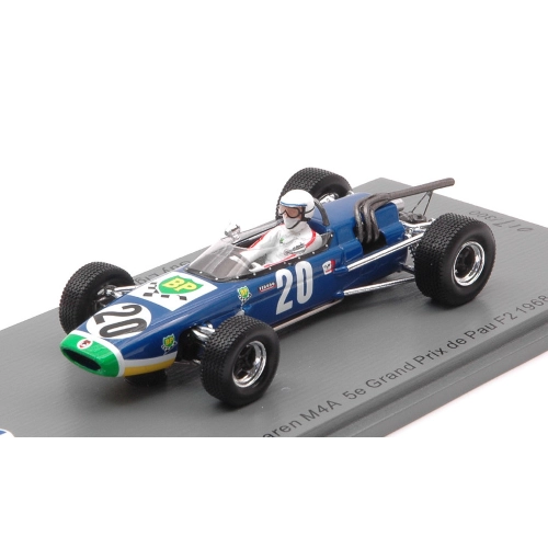 MC LAREN M4A N.20 5e GP DE PAU F2 1968 GUY LIGIER 1:43 Spark Model Formula 1 Modellino