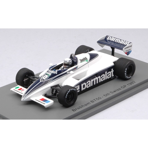 BRABHAM BT50 RICCARDO PATRESE 1982 N.2 5th SWISS GP 1:43 Spark Model Formula 1 Modellino