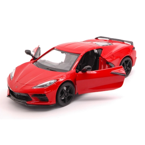 CORVETTE STINGRAY C8 2020 RED 1:24 MotorMax Auto Stradali Modellino