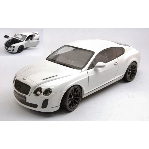 BENTLEY CONTINENTAL GT SUPERSPORTS 2009 WHITE 1:18 Welly Auto Stradali Modellino