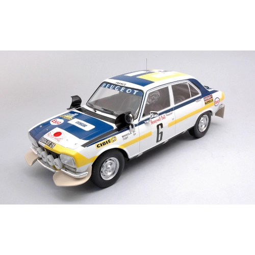 PEUGEOT 504 TI N.6 RALLY MAROKKO 1975 MIKKOLA-TODT 1:18 Ixo Model Auto Rally Modellino