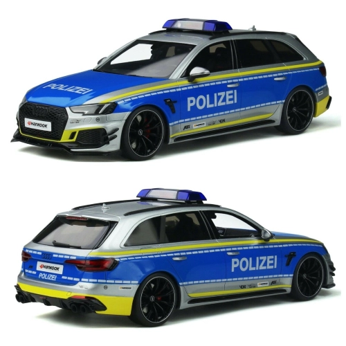 AUDI ABT RS4-R AVANT POLIZEI 2020 1:18 GT Spirit Forze dell'Ordine Modellino