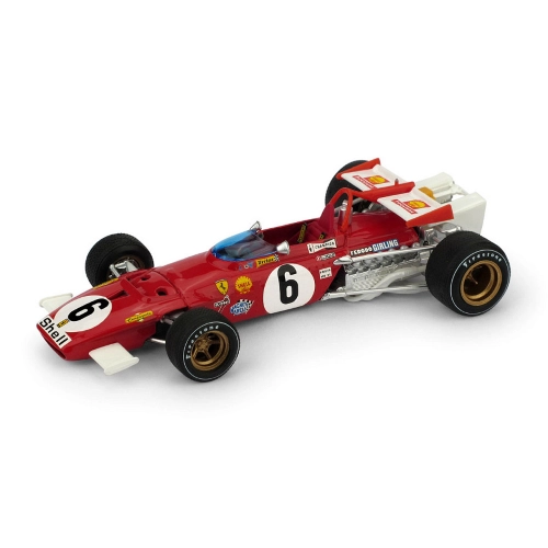FERRARI 312B IGAZIO GIUNTI 1970 N.6 RETIRED ITALY GP 1:43 Brumm Formula 1 Modellino