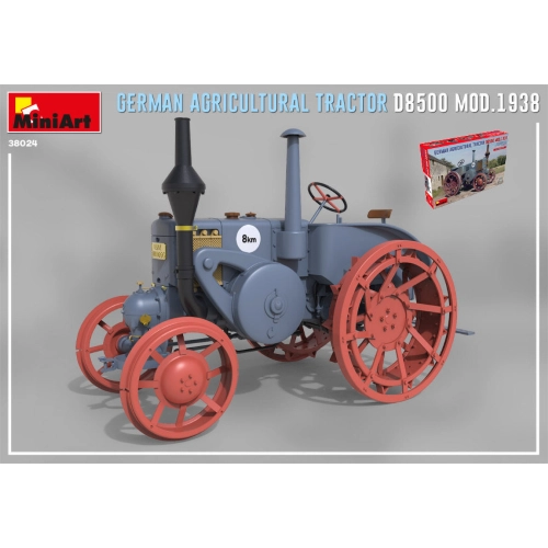 GERMAN AGRICULTURAL TRACTOR D8500 MOD.1938 KIT 1:35 Miniart Kit Art.Vari Modellino