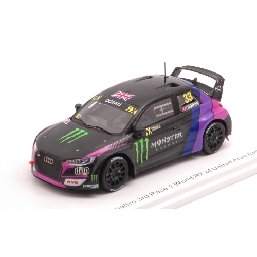 AUDI SPORT S1 WRX N.33 3rd ARAB EMIRATES 2019 LIAM DORAN 1:43 Spark Model Auto Competizione Modellino