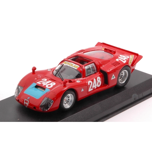 ALFA ROMEO 33.2 N.248 TARGA FLORIO 1969 PINTO-ALBERTI 1:43 Best Model Auto Competizione Modellino
