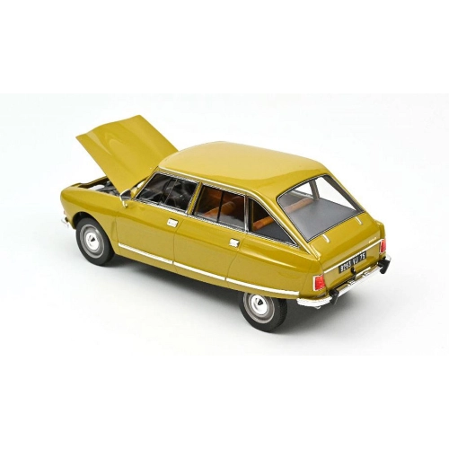 CITROEN AMI 8 CLUB 1969 BOUTON D'OR YELLOW 1:18 Norev Auto Stradali Modellino