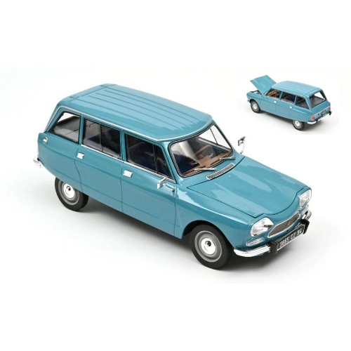 CITROEN AMI 8 BREAK 1975 PETREL BLUE 1:18 Norev Auto Stradali Modellino