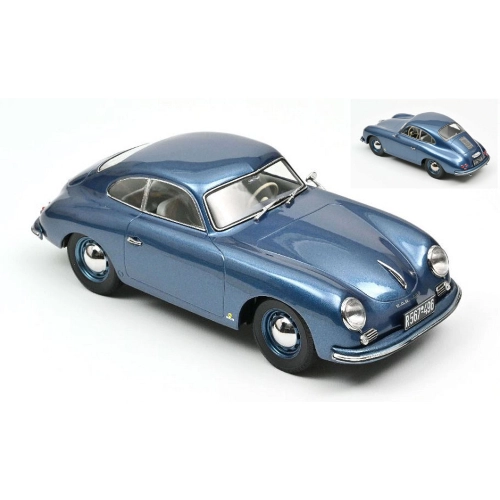 PORSCHE 356 COUPE 1952 BLUE 1:18 Norev Auto Stradali Modellino