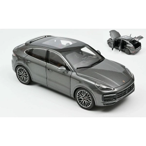 PORSCHE CAYENNE COUPE TURBO 2019 DARK GREY METALLIC 1:18 Norev Auto Stradali Modellino
