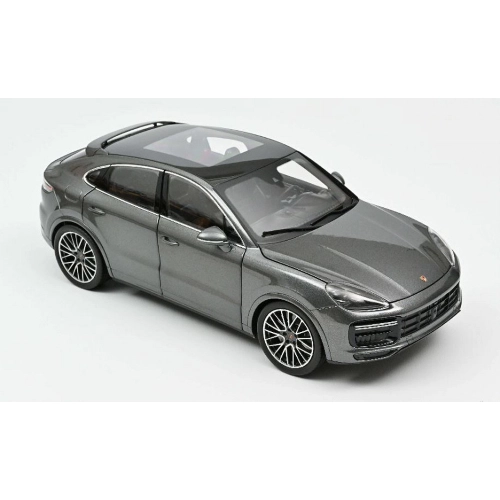 PORSCHE CAYENNE COUPE TURBO 2019 DARK GREY METALLIC 1:18 Norev Auto Stradali Modellino