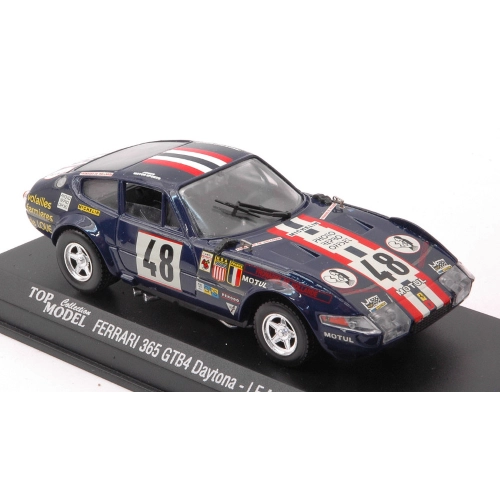 FERRARI 365 GTB4 DAYTONA N.48 LE MANS 1975 MIGNOT-GURDJIAN-JONES 1:43 Top Model Auto Competizione Modellino
