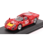 ALFA ROMEO 33.2 N.182 6th T.FLORIO 1968 G.BAGHETTI-G.BISCALDI 1:43 Best Model Auto Competizione Modellino