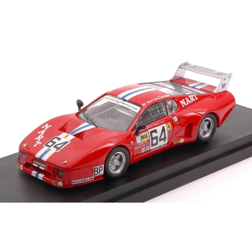 FERRARI 512 BB N.64 50th (ACCIDENT) LM 1979 DELAUNAY-GRANDET-HENN 1:43 Best Model Auto Competizione Modellino