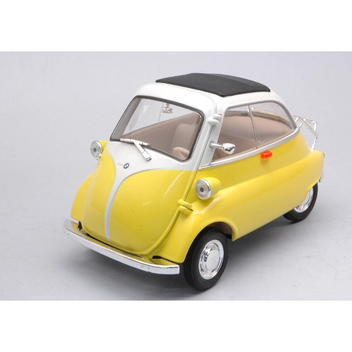 BMW ISETTA 250 1955 YELLOW/WHITE 1:18 Welly Auto Stradali Modellino