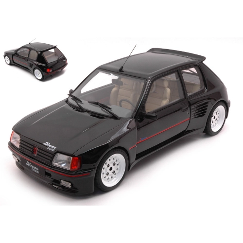 PEUGEOT 205 DIMMA 1989 BLACK 1:18 Ottomobile Auto Stradali Modellino
