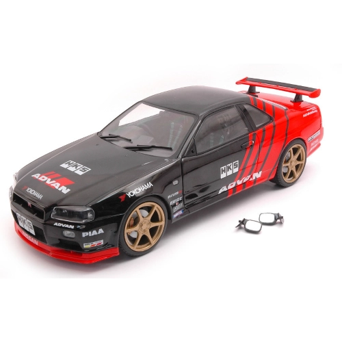 NISSAN SKYLINE GT-R (R34) 1999 ADVAN DRIFT LIVERY 1:18 Solido Auto Competizione Modellino