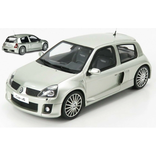 RENAULT CLIO SPORT V6 PHASE 2 2003 SILVER 1:18 Ottomobile Auto Stradali Modellino